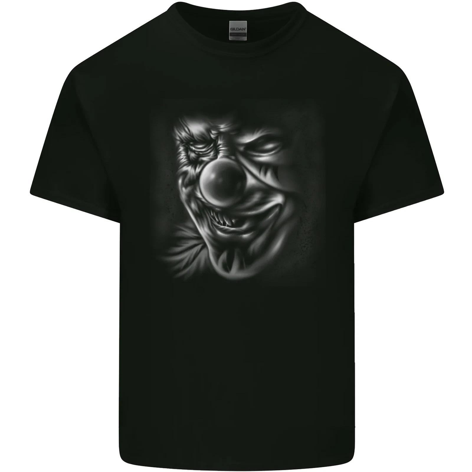 Evil Clown Face Demon Skull Halloween Kids T-Shirt Childrens 4XL