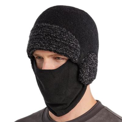 Warm Mask Earflap Hat Cozy Winter Fur Hat