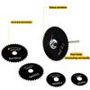 Rotary Drill Saw Blades Steel Saw Disc Wheel Cutting Blades with Straight Shank Mandrel for  Drills Rotary Tools