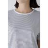 Human Woman Short Sleeve Striped Size M T-Shirt (Organic Cotton) / Women's / 077-5160314 013_Black Striped,