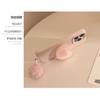 Pink Heart-shaped Stand Is Suitable for iphone16Phone Case15promax Apple14Applicable13Pom-pom Bell17