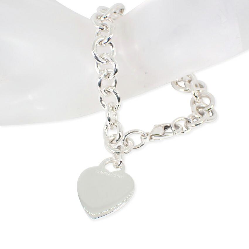 [Used] TIFFANY/Tiffany 925 Heart Tag Bracelet/j62-2