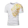 Herren T-Shirts 3D Mode Tigerdruck Kurzarm Rundhals Lässiger Komfort für Draußen Basketball Joggen Sportbekleidung Oberteile