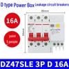 Three-Phase 380V Delixi DZ47SLE D-Type Circuit Breaker with Leakage Protection