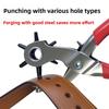 Genuine Leather Hole Punch Plier Universal Wrist Belt Puncher Plier Repair Tools Belt Hole Puncher Fit For Genuine Leather Genuine Leather Craft