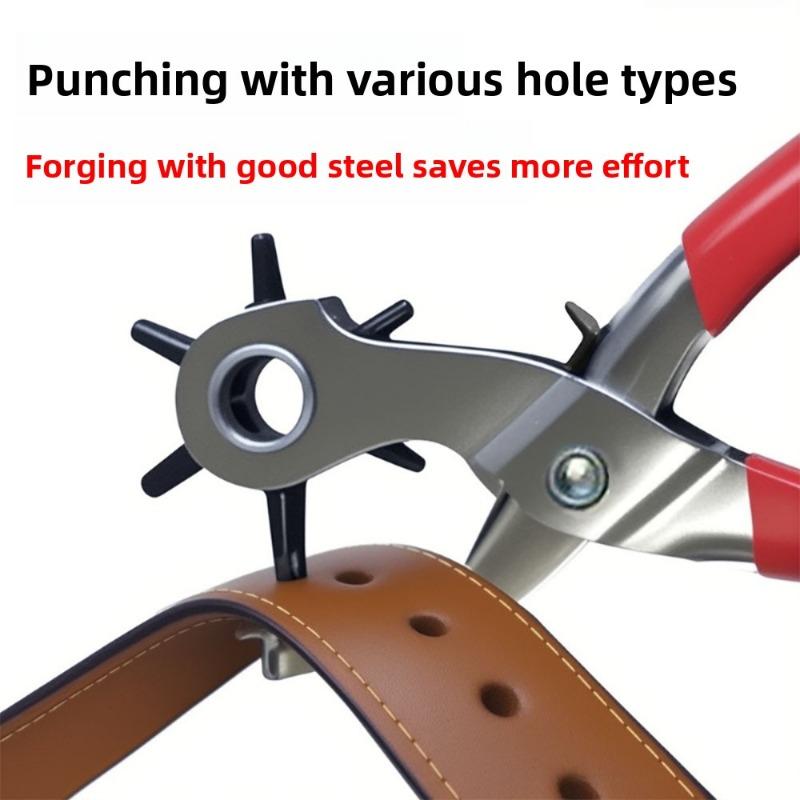 Genuine Leather Hole Punch Plier Universal Wrist Belt Puncher Plier Repair Tools Belt Hole Puncher Fit For Genuine Leather Genuine Leather Craft