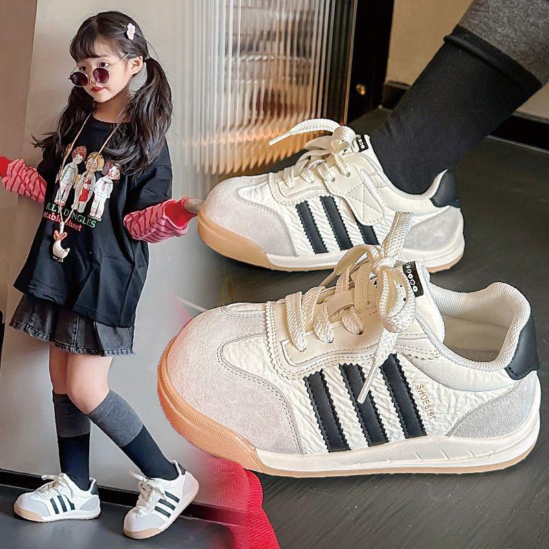 Autumn 2025 Kids' Sneakers: Korean Fashion Girls' Forrest Gump Style, Medium & Large Sizes, German Training & Casual Shoes