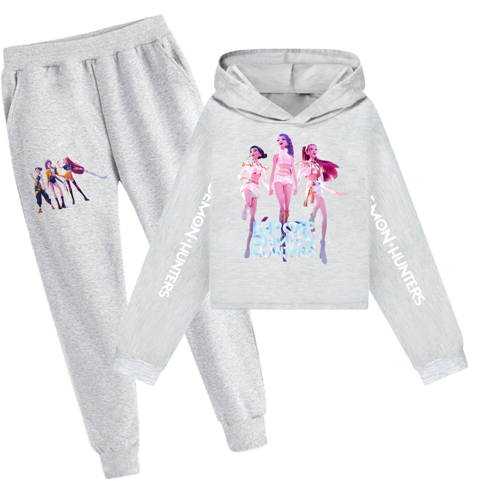 

Детский худи и брюки, двухпредметный спортивный костюм, комплект свитшота с длинным рукавом и принтом 140