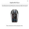 MZFK7 LCD Keycase Touch Screen Car Key Bag Buckle Shell Suitable for BMW 5 Series 535le 7 Series 730li 740 8/6 Series GT X3 X4 X5 X7