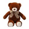 Adorable Ribbon Teddy Bear Plush Toy - Soft Hugging Pillow for Girls