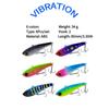 34g 85MM Fishing Lure VIB Bait For Surface To Mid Long Casting Fishing Lure Bass Pesca Tuna Double Hooks Sardine Shape Hard Bait
