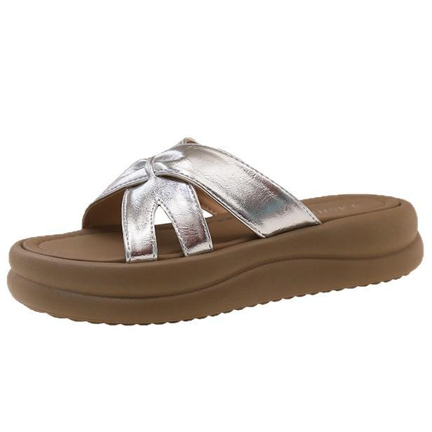 Wear Fairy Style with Platform 2025 Cool Slippers Skirt New Female Summer Beach Sandals Fashion One-word Slippers