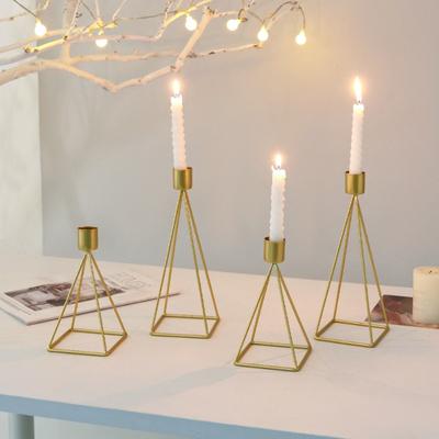 Iron Christmas Candlestick Living Room Ornament, Candlestick Romantic Decoration for Dining Table