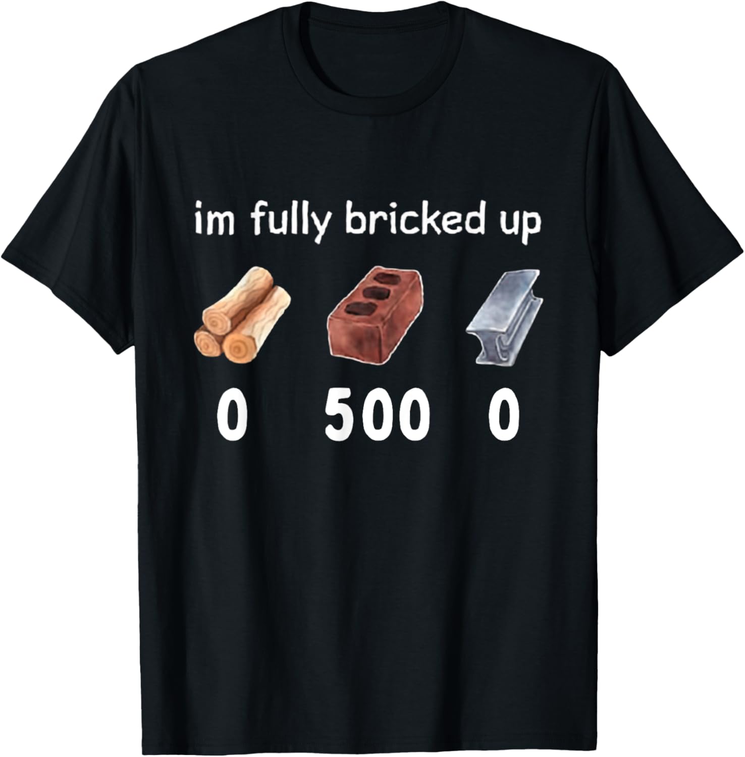 Vintage Funny Saying Im Fully Bricked Up Mens Tshirt Streetwear Cotton Harajuku Tee Women Casual Short Sleeve Oversized Summer S