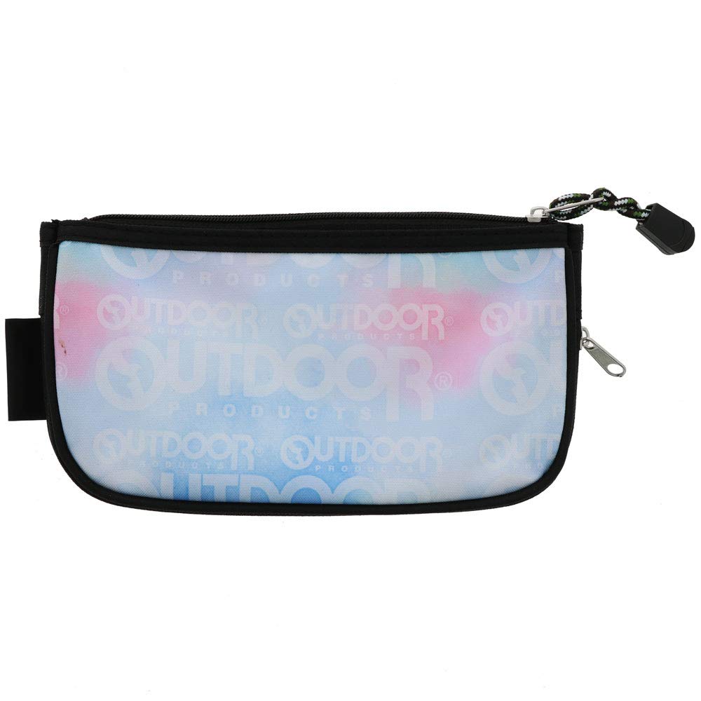 Sunstar Stationery Outdoor Clear Flat Pencil Case with Watercolor S1422308 Logo,