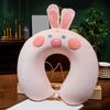 Soft Velvet U Shape Neck Pillow With Optional Animal Designs Memory Foam Cushion For Children Traveling