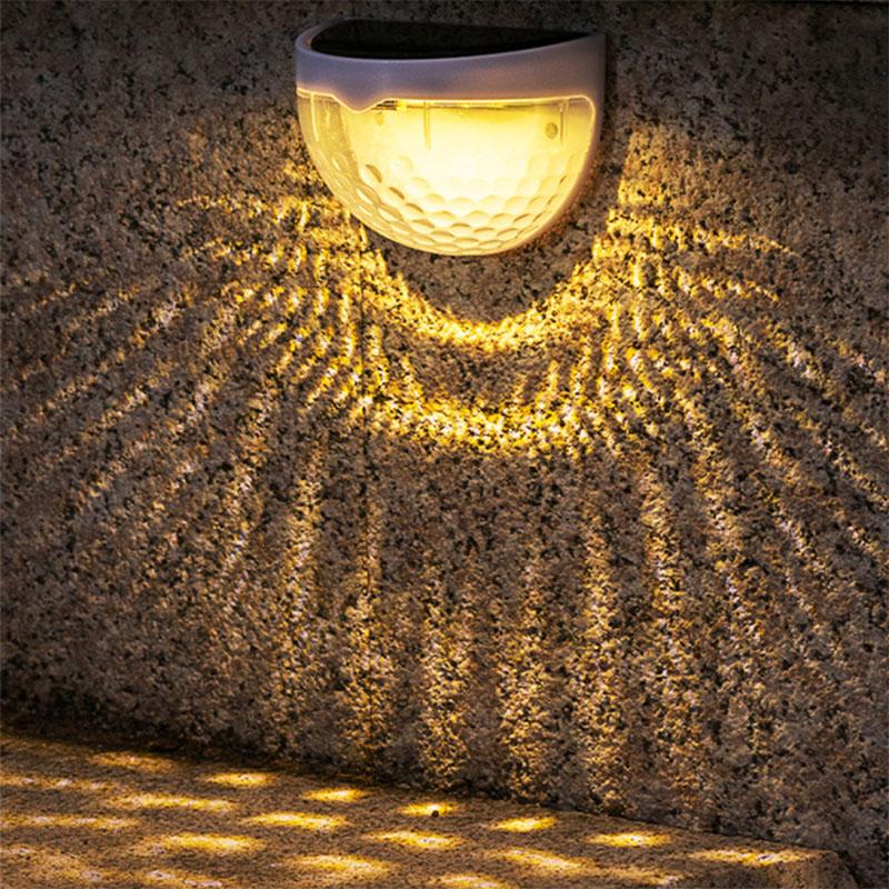 2Pack LED Solar Light Outdoor Wall Lamps Energy Garden Lamps Waterproof Solar Fence Lamp Decoration Festoon
