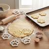 4PCS Cute Paw Print Cookie Cutters 3D Reusable Baking Tools Cartoon Non-Stick Cookie Mold Kitchen Baking
