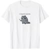 Potrzebuję Przekąsek Szop T-shirt Humor Zabawny Urocze Zwierzę Nadruk Y2k Design Koszulki Graficzny Strój Krótki Rękaw Bluzki Nowość Prezent