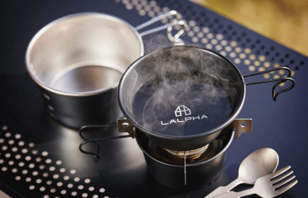 LALPHA Fireside Table Long Black Bonfire Table 70 X 34cm Folding Stainless Steel Heat Resistant Easy Setup Storage Case Included TA-080BK