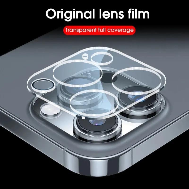 Camera Lens Tempered Glass Films for iPhone 16 Pro Max 15 Pro 14 Plus 13 Mini Apple Phone Rear Cameras Screen Protectors Cover