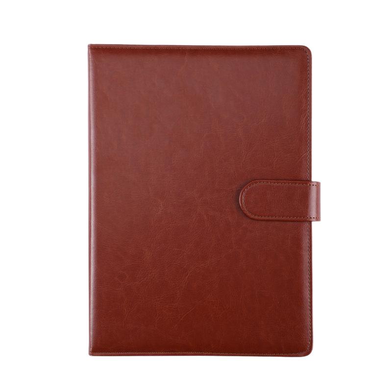 A5 Hochwertiges Leder-Cover Notizbuch mit losen Blättern - Individuelles Logo Firmen-Geschenkset