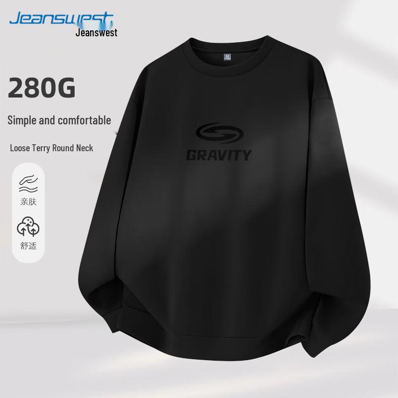 

JEANSWEST Men s American Style Trendy Crewneck Sweatshirt 3XL