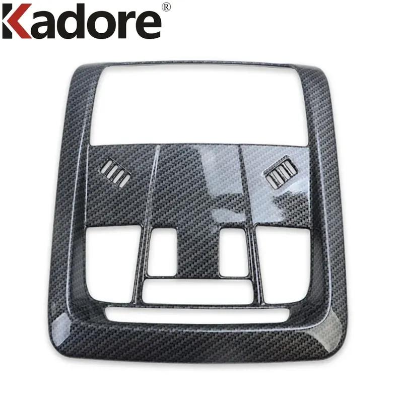 Car Front Roof Reading Light Lamp Panel Cover Trim For Chevrolet Holden Equinox 2018-  Carbon Fiber Interior Accessories