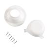 1Pcs White ABS RV Roof Vent Cap Cover with Screws
