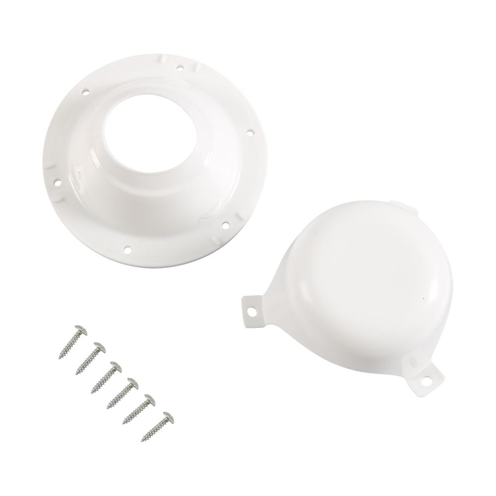 1Pcs White ABS RV Roof Vent Cap Cover with Screws