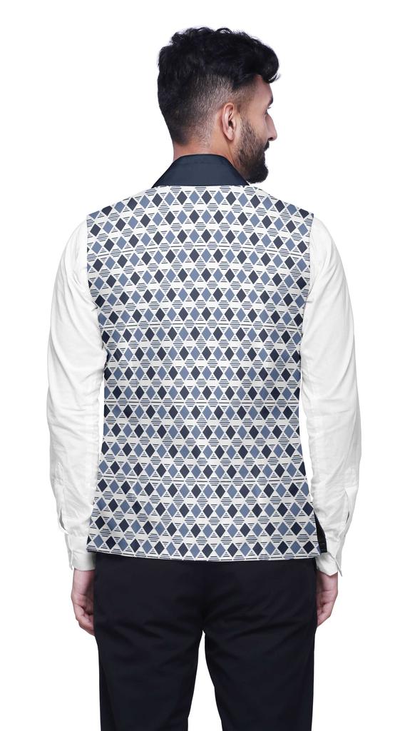 Atasi Artistic Printed Wedding Jackets For Men Nehru Jacket Waist Coat For Wedding & Festive
