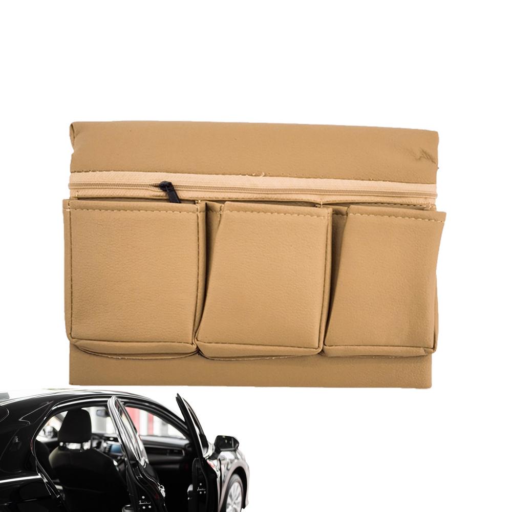 Car Armrest Storage Box Car Interior Storage Box Armrest Container For Comfort Stylish Leather Vehicle Accessory For Suv Truck