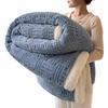 Winter Lamb Fleece Blanket Thick Coral Nap Shawl Sofa Throw Milk Small Quilt