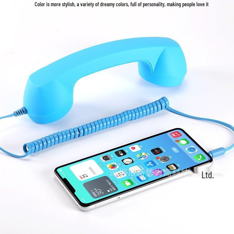 Creative Retro Landline-Style Mobile Phone Handset Headset Universal