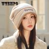 Autumn and Winter Hat Women's Bucket Hat Versatile Head Hat Outdoor Warm Fleece Pile Hat