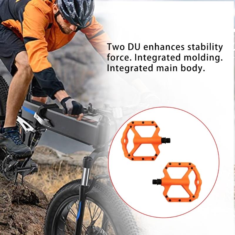 Light Weight Bicycles Platform Pedals Sealed Bearing Nonslip Bicycles Pedals for Mountain Cycling Road Bicycles