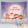 Merry Christmas Cute Santa Claus Tapestry Large Fabric Wall Tapestry Home Living Room Bedroom Background Decor Beach Blanket