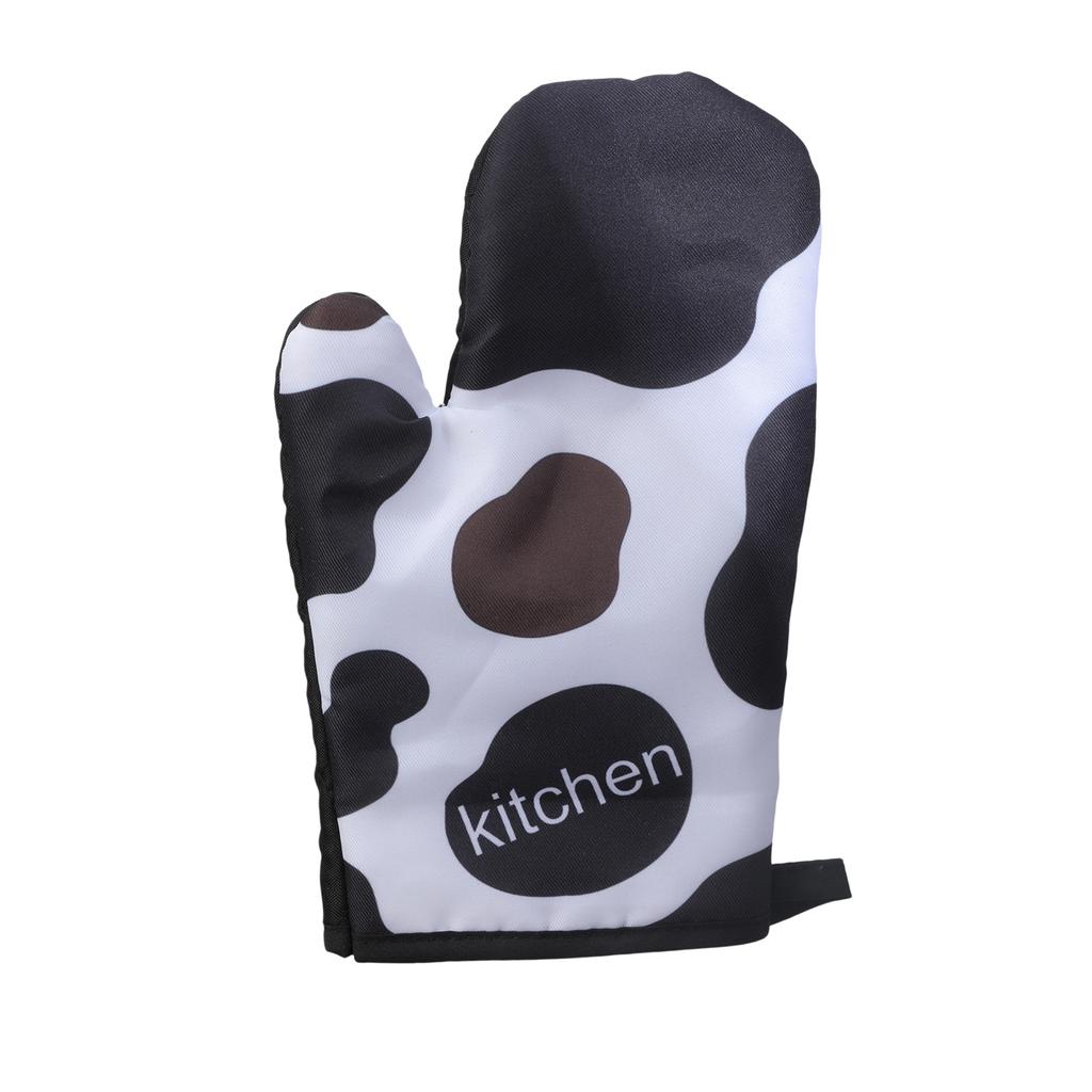 Kitchen Microwave Insulation Gloves with Mat Heat Resistant Baking Gloves Cooking Baking Gloves Oven Mitts Enduring