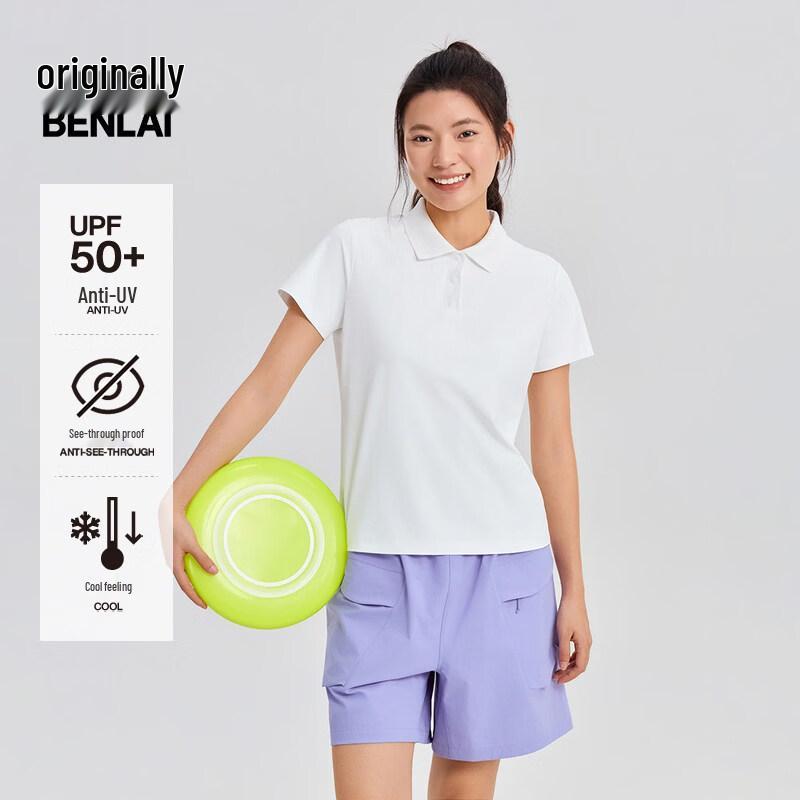 

BENLAI Women s Cooling Sun Protection Polo T-Shirt M