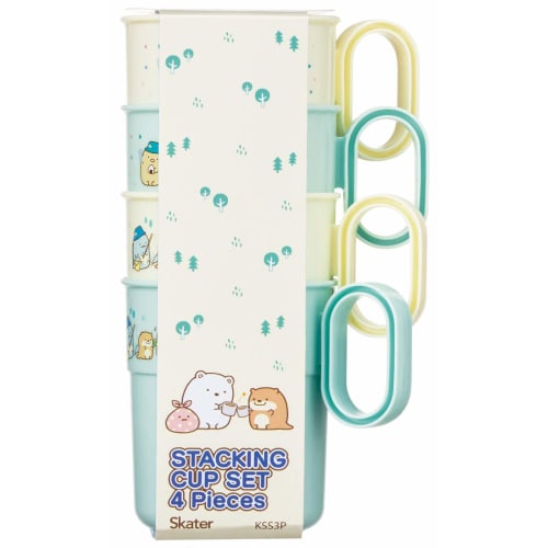 Skater (skater) 300ml Plastic Cups, Set of 4, Sumikkogurashi Design, Camping, Made In Japan, KSS3P