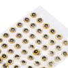 100Pcs Fishing Lure Eyes ThreeDimensional   Lightweight   Fisheye Sticker for Making Fishing Bait(Red )