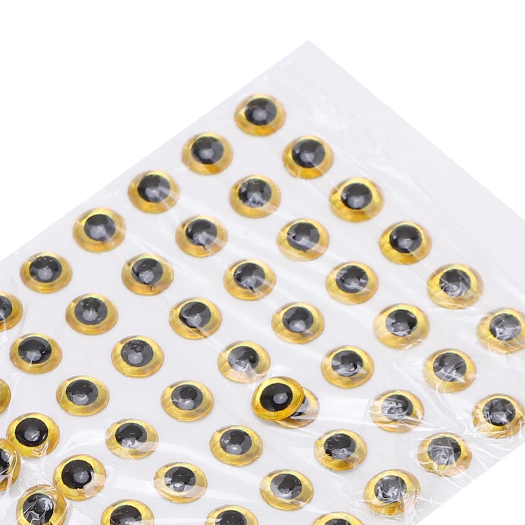 100Pcs Fishing Lure Eyes ThreeDimensional   Lightweight   Fisheye Sticker for Making Fishing Bait(Red )