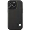 Pouzdro pro iPhone 14 Pro Max BMW Hardcase Kožené Černé