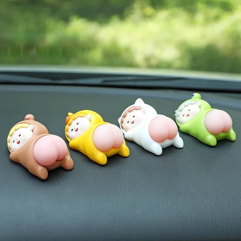 Car Decoration Gifts Car Ornament QQ's Ass Ornaments Cute Cartoon Doll Toys  Car Decoration Accessories Accessories Interior