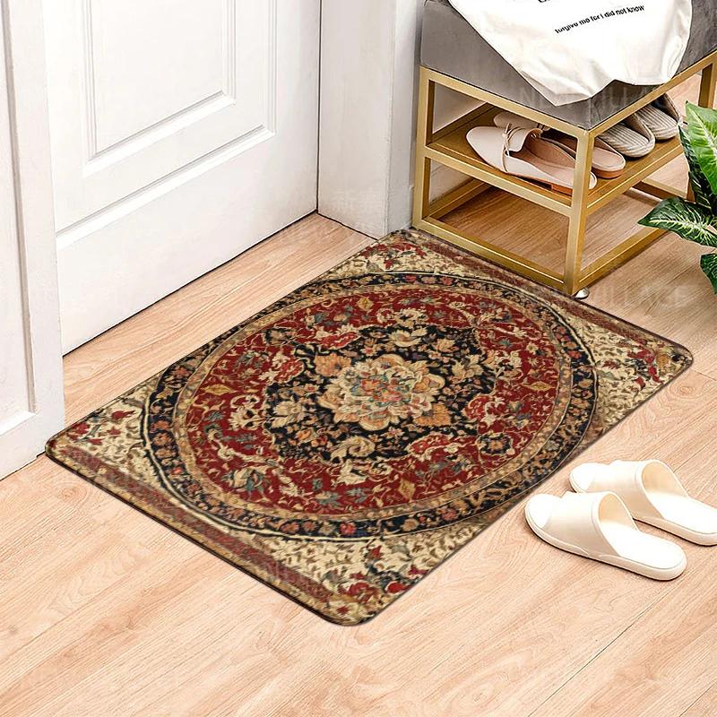 House Entrance Carpet Home Door Mat Modern Nordic Style Room Bath Foot Bathroom Non-slip Kitchen Water Absorption Rugs Abstract