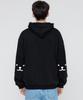 [Unisex] Elbow Puppy Face Smile Hoodie_Black/White Logo