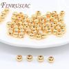 18K Real Gold Plating Spacer Beads For DIY Handmade Bracelets Necklace Beading Accessories Jewelry Making Supplies Wholesale