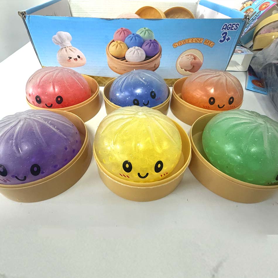 Glitzer-Knödel Squishies Weiches Süßes Langsamer Rückprall Stressabbau Spielzeug für Kinder und Erwachsene Büro Wohnkultur Geschenkidee