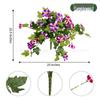 Christmas Coconut Palm Hanging Basket with Morning Glory and Spider Plant Ornaments