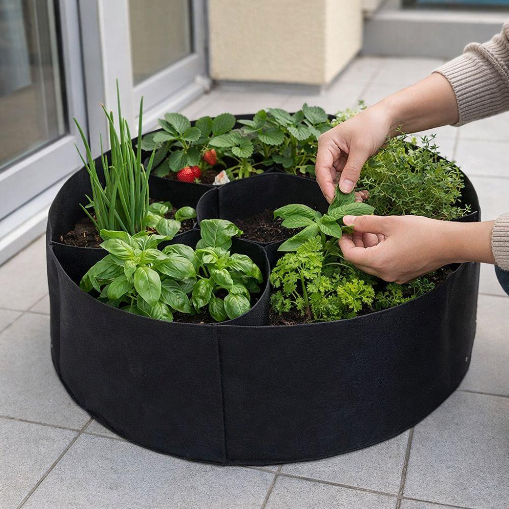 Freestanding Raised Garden Bed 7 Grids Planting Container Plant Nursery  for Home Gardeners